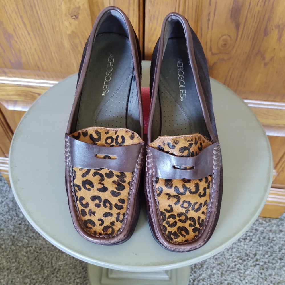 Aerosols Animal Print Penny Loafer